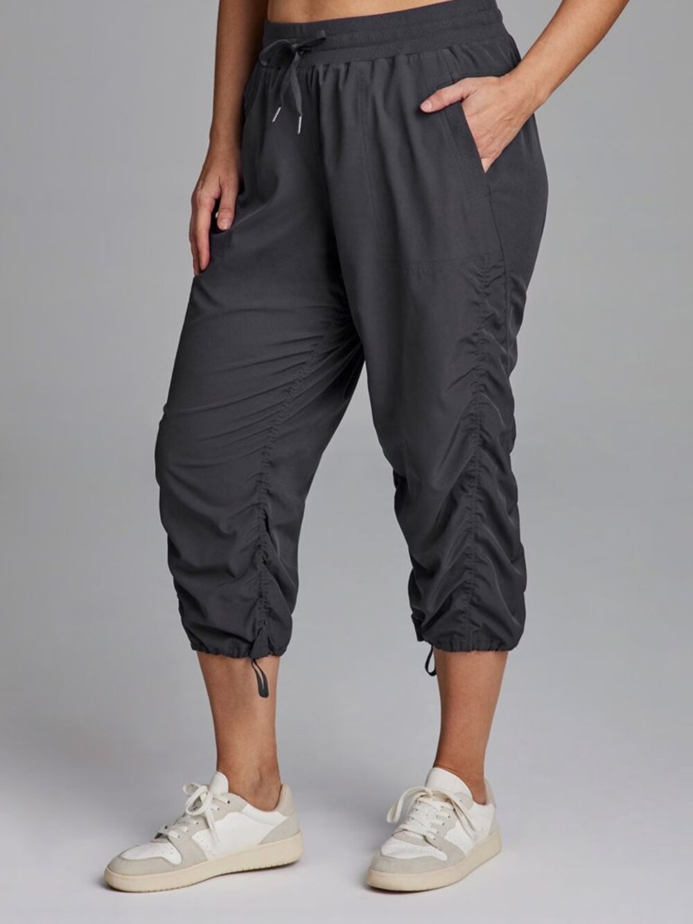 RBX Plus Size City Stretch Lumen Capri  Size 2X  Charcoal  NWT